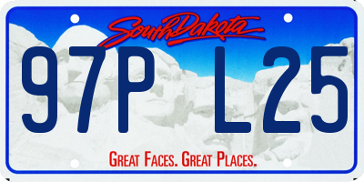 SD license plate 97PL25