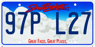 SD license plate 97PL27