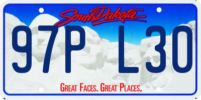 SD license plate 97PL30