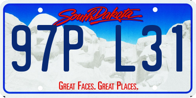 SD license plate 97PL31