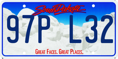 SD license plate 97PL32