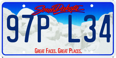SD license plate 97PL34