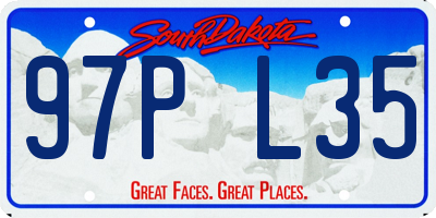 SD license plate 97PL35