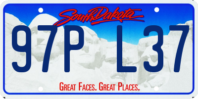SD license plate 97PL37