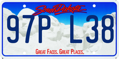 SD license plate 97PL38