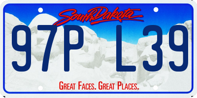 SD license plate 97PL39