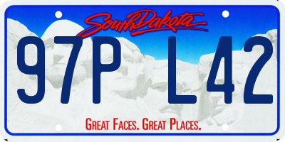SD license plate 97PL42