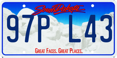 SD license plate 97PL43