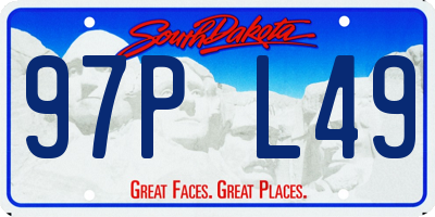SD license plate 97PL49