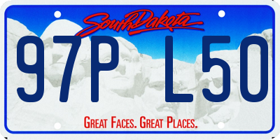 SD license plate 97PL50