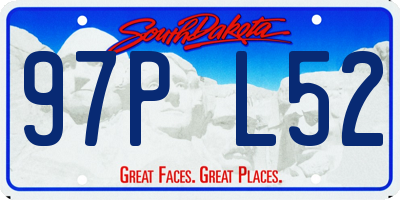 SD license plate 97PL52