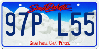 SD license plate 97PL55