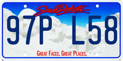 SD license plate 97PL58