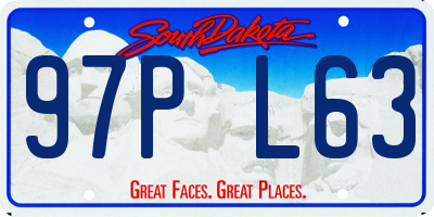 SD license plate 97PL63