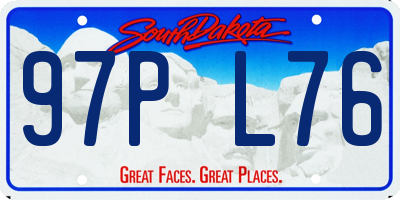 SD license plate 97PL76