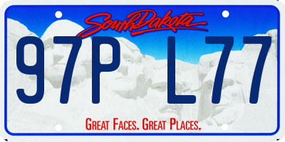 SD license plate 97PL77