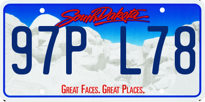 SD license plate 97PL78