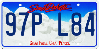 SD license plate 97PL84