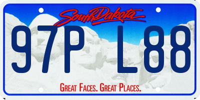 SD license plate 97PL88