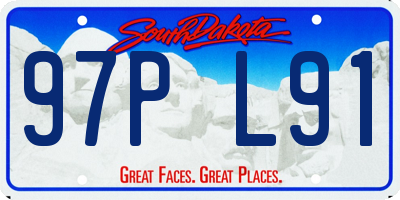 SD license plate 97PL91