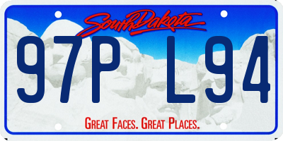 SD license plate 97PL94