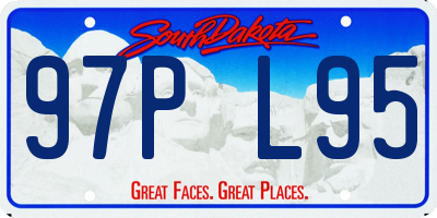 SD license plate 97PL95