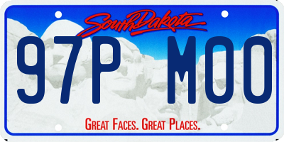 SD license plate 97PM00