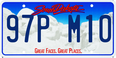 SD license plate 97PM10