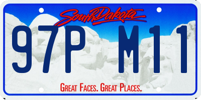 SD license plate 97PM11