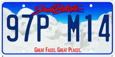 SD license plate 97PM14