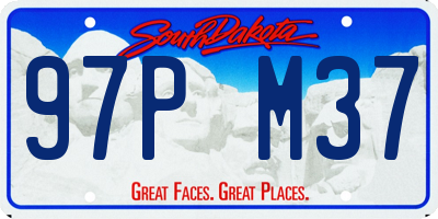 SD license plate 97PM37