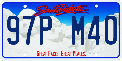 SD license plate 97PM40