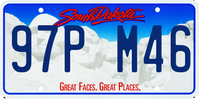 SD license plate 97PM46