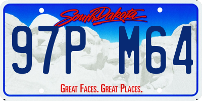 SD license plate 97PM64