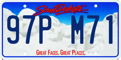 SD license plate 97PM71