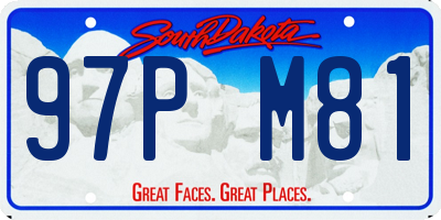 SD license plate 97PM81