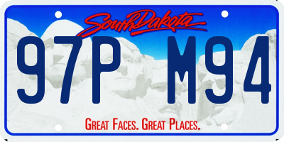 SD license plate 97PM94