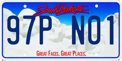 SD license plate 97PN01