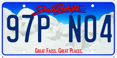 SD license plate 97PN04