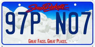 SD license plate 97PN07