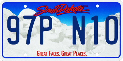 SD license plate 97PN10