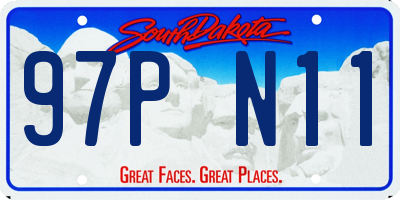SD license plate 97PN11