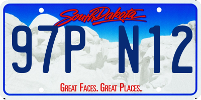 SD license plate 97PN12