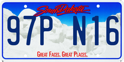 SD license plate 97PN16