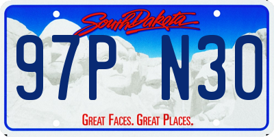 SD license plate 97PN30