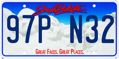 SD license plate 97PN32