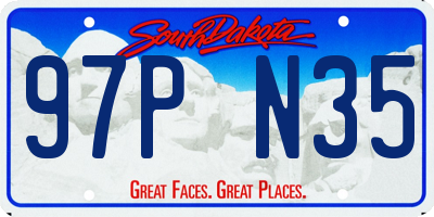 SD license plate 97PN35