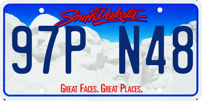 SD license plate 97PN48