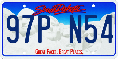 SD license plate 97PN54