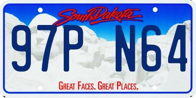 SD license plate 97PN64